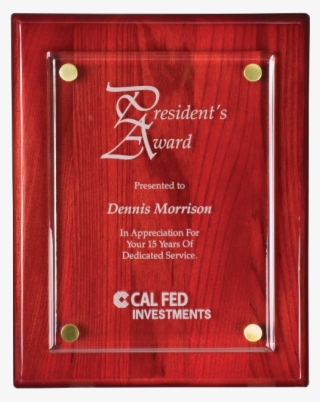 Hg1810 - Finish Plaque Floating Acrylic Plaque #8156671