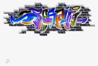 Graffiti Text Wall Textstickers Picsartpassion De Myedi - Graphic Design #8157290