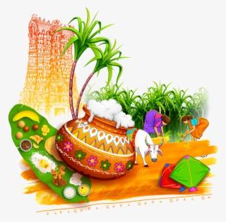 Festival Clipart Mattu Pongal Festival Mattu Pongal - Happy Pongal #8157501
