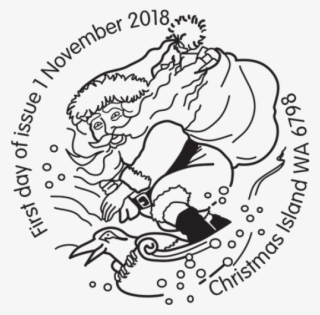Christmas Island Christmas 2018 Postmark - Illustration #8158069