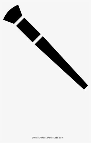 Makeup Brush Coloring Page - Pincel De Maquiagem Desenho Png #8158227
