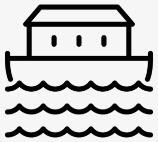Vector Library Download Noah Png Black And White Transparent - Noah's Ark Icon Png #8158352
