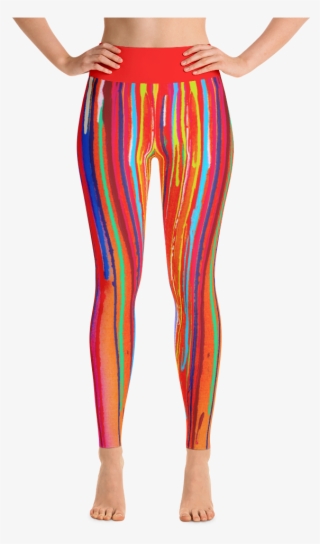 Drips Leggings Legs Template Drips Leggings Front Waistband - Yoga Pants #8159172