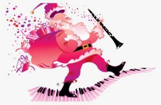 Pink Santa Clip Art New Orleans Free Vector Clip Art - Graphic Design #8159452