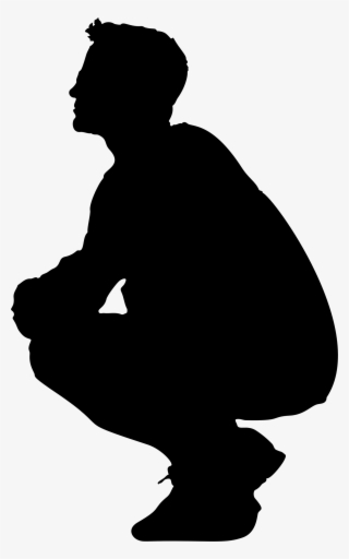 Big Image - Squatting Silhouette #8159690