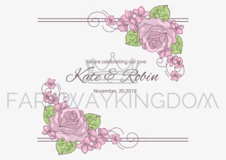 Wedding Decor Floral Design Frame Vector Illustration - Design #8160178