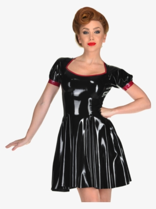 This Simple Puff Sleeved Skater Dress Has A Flattering - Little Black Dress #8160860