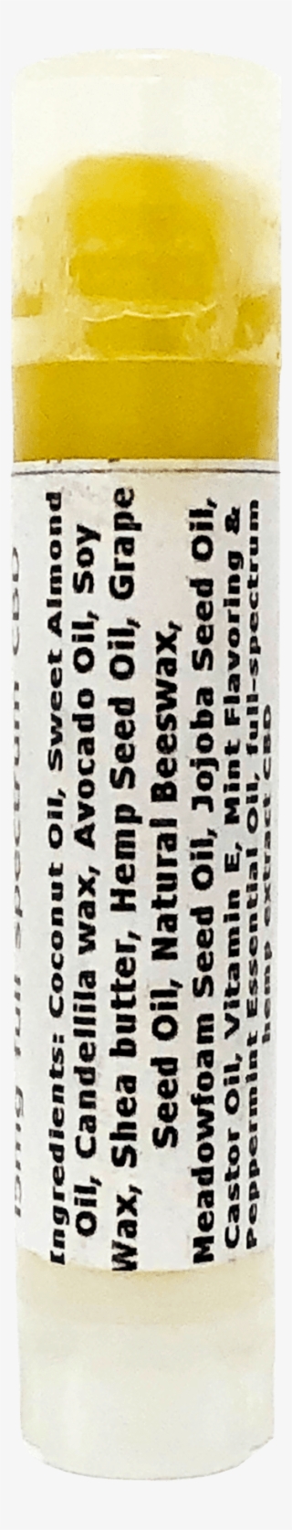Reverse Label Of Cbd Infused Candalila Lip Balm - Acrylic Paint #8161108