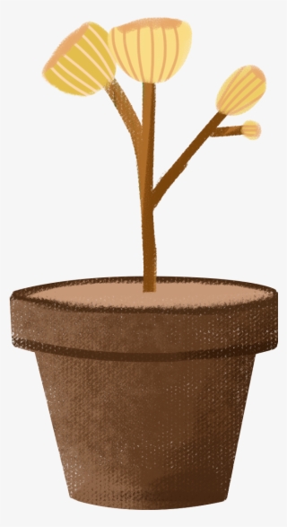 Plantas En Maceta Flores Pequeñas Invierno Png Y Psd - Flowerpot #8161521