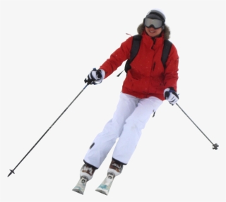 Womanskiingfront - Woman Skiing Png #8162018