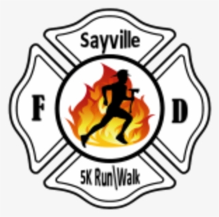 Sayville Fire Department 5k Run \ Walk - Blank Fire Department Logo #8162280