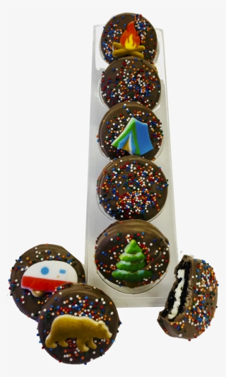 Camp Themed Chocolate Covered Oreos With Toppers - Chocolate #8162676