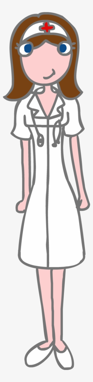 Nurse3 - Cartoon Nurse Standing #8162856