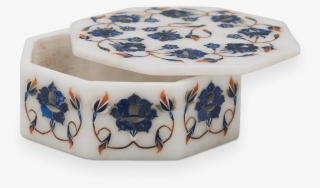 Iris Blue Box - Blue And White Porcelain #8163035