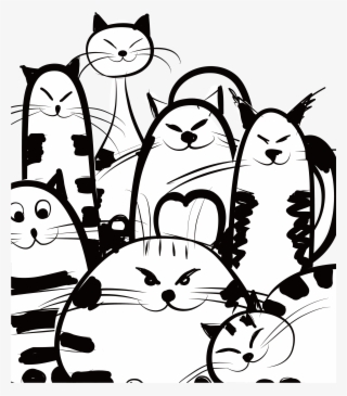 Cat Business Card Design Corporation Creative Stick - Cats In A Row #8163934