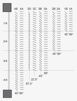 Shading Height And Slat Angle Combinations - Monochrome #8163965