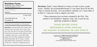 Arthritis Complete Nutrition Facts Directions - Nutrition Facts For Pussy #8164645