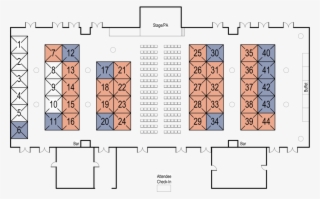 Blue Shading Indicates Premium Booth Orange Shading - Number #8164727