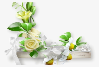 Corner Flower - Transparent Corner Flower Design - Free Transparent PNG