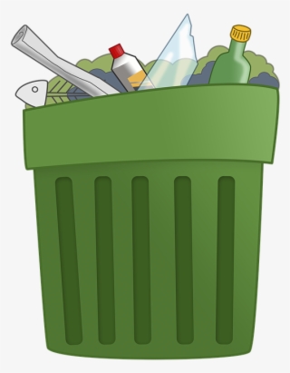 Collection Of Free Binned Clipart Trach Download - Bote De Basura Con Basura #8165351