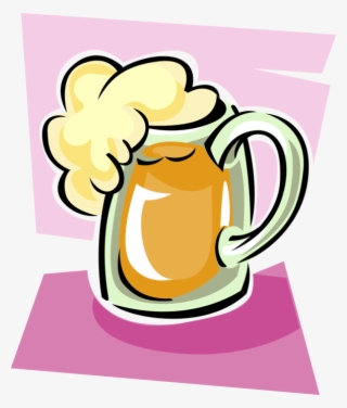 Vector Illustration Of Frothy Mug Of Beer Alcohol Beverage #8165567