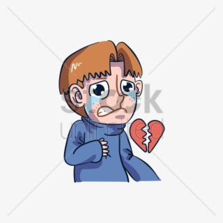 Cartoon Heart Png - Broken Heart Boy Cartoon #8165814