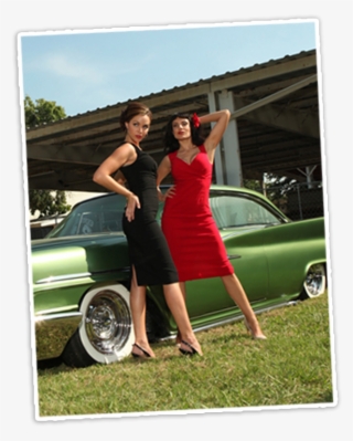 Pinup Burlesque Costume New Orleans Nola French Quarter - Classic Car #8166178