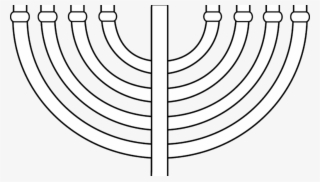 Menorah Outline - Menorah Outline Printable #8166628