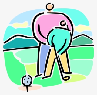 Vector Illustration Of Father Gives Son Lesson Learning #8167364 Vector Illustration Of Father Gives Son Lesson Learning #8167364