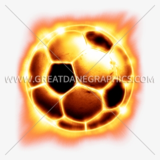 Fire Production Ready Artwork For T Shirt Ⓒ - Football Ball On Fire Png #8168109