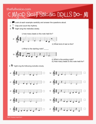 2 Bar Drills - Notes On The Stave #8168288