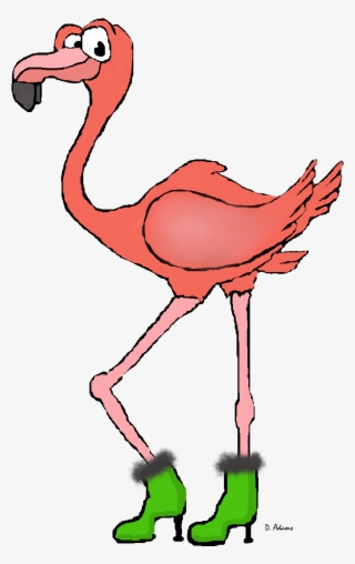 Flamingo Clipart Foot - Cartoon #8168616