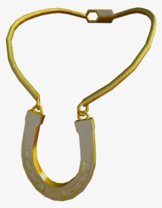 Golden Horseshoe Necklace - Keychain #8169043