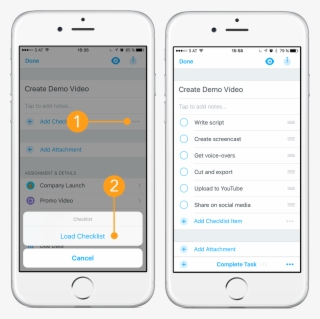 How To Load A Checklist - Iphone #8169413
