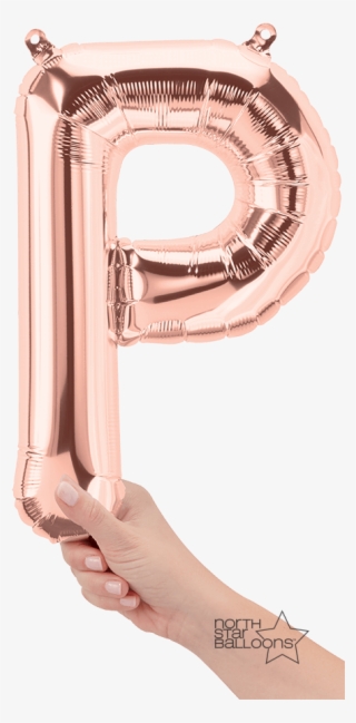 P Rose Gold - Rose Gold Letter P Balloon #8169667