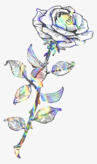 Flower Glitch Glitter Tattoo Sketch - Sketch #8169988