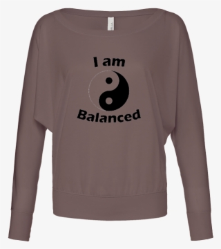 Load Image Into Gallery Viewer, I Am Balanced Slash-neck - Long-sleeved T-shirt #8170592