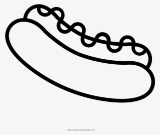 Hot Dog Coloring Page - Line Art #8171248