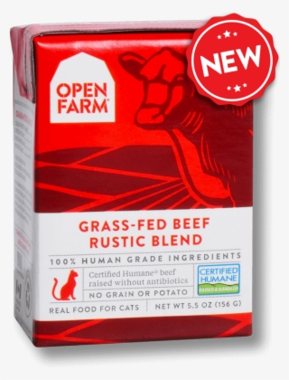 Open Farm Grain Free Grass Fed Beef Recipe Rustic Blend - Humane Farm Animal Care #8173155