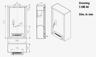 Dimensional Drawing Landscape Format Surface Mounted - Diagram #8173366