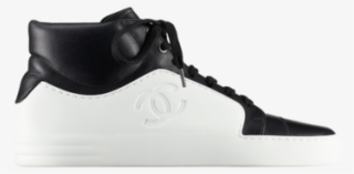 Chanel Black/white Calfskin High Cut Sneakers - Sneakers #8174246