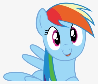 Rainbow Dash Cute Face Vector By Br-david - Rainbow Dash Cute Vector #8175188