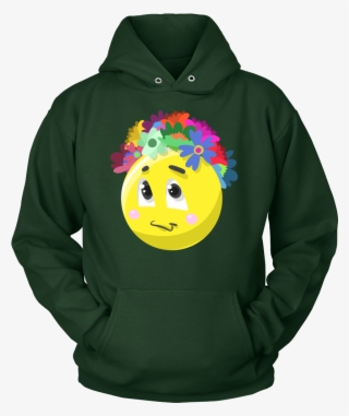 Emoji Flower Cute Face Emojis Flowery Crown Hoodie - Shirt #8175566