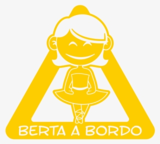 Bebe A Bordo Bailarina Personalizado - Cartoon #8175617