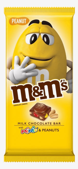 M&m's Milk Chocolate Bar With Minis & Peanuts - New M&m Chocolate Bar #8176115