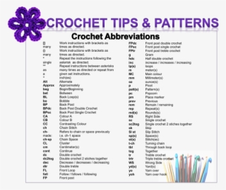 Crochetabbecre Crochet Cap, Crochet Diagram, Owl Crochet - Knitting Crochet Abbreviations #8176653