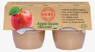 4 4oz Manzana Organic Applesauce Sleeve - Mcintosh #8176678