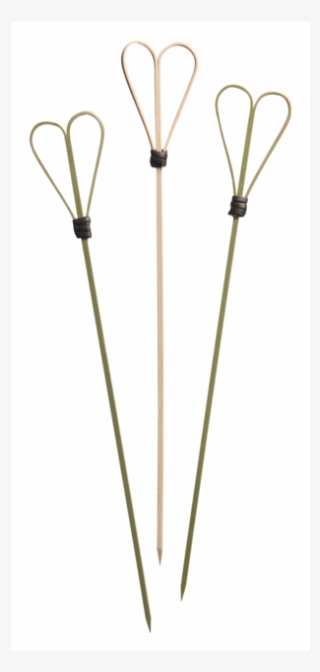 Cocktail Sticks, Double Loop, Bamboo, 200mm, Natural - Oar #8177265