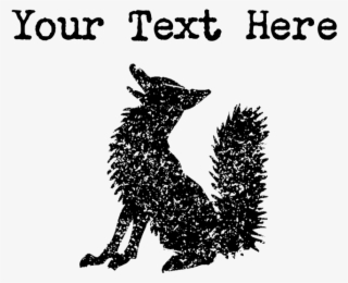 Distressed Fox Silhouette Golf Shirt - Distressed Volleyball #8177377