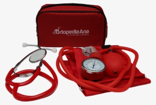 Kit De Baumanómetro Y Estetoscopio Rojo - Handbag #8177672